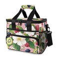 thumbnail image 1 of FORMRS Insulated Cooler Bag 24 Cans Capacity Soft Leakproof Lunch Box with Side Pockets, Pink Raspberries, 1 of 7
