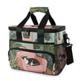 thumbnail image 1 of FORMRS Insulated Cooler Bag 24 Cans Capacity Soft Leakproof Lunch Box with Side Pockets, Pink Sleeping Cat, 1 of 7