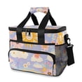 thumbnail image 1 of FORMRS Insulated Cooler Bag 24 Cans Capacity Soft Leakproof Lunch Box with Side Pockets, Purple Clouds, 1 of 7