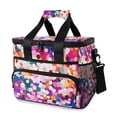 thumbnail image 1 of FORMRS Insulated Cooler Bag 24 Cans Capacity Soft Leakproof Lunch Box with Side Pockets, Purple Colorful Circles, 1 of 7
