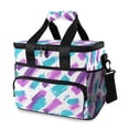 thumbnail image 1 of FORMRS Insulated Cooler Bag 24 Cans Capacity Soft Leakproof Lunch Box with Side Pockets, Purple Drawing, 1 of 7
