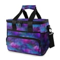 thumbnail image 1 of FORMRS Insulated Cooler Bag 24 Cans Capacity Soft Leakproof Lunch Box with Side Pockets, Purple Galaxy Pattern, 1 of 7