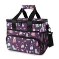 thumbnail image 1 of FORMRS Insulated Cooler Bag 24 Cans Capacity Soft Leakproof Lunch Box with Side Pockets, Purple Space Cat Pattern, 1 of 7