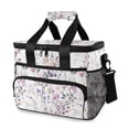 thumbnail image 1 of FORMRS Insulated Cooler Bag 24 Cans Capacity Soft Leakproof Lunch Box with Side Pockets, Purple Wildflowers, 1 of 7