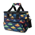 thumbnail image 1 of FORMRS Insulated Cooler Bag 24 Cans Capacity Soft Leakproof Lunch Box with Side Pockets, Rainbow Space Cat, 1 of 7