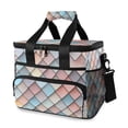 thumbnail image 1 of FORMRS Insulated Cooler Bag 24 Cans Capacity Soft Leakproof Lunch Box with Side Pockets, Red Art Pattern, 1 of 7