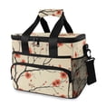 thumbnail image 1 of FORMRS Insulated Cooler Bag 24 Cans Capacity Soft Leakproof Lunch Box with Side Pockets, Red Floral Pattern, 1 of 7