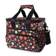 thumbnail image 1 of FORMRS Insulated Cooler Bag 24 Cans Capacity Soft Leakproof Lunch Box with Side Pockets, Red Floral, 1 of 7