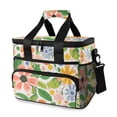 thumbnail image 1 of FORMRS Insulated Cooler Bag 24 Cans Capacity Soft Leakproof Lunch Box with Side Pockets, Retro Pink Floral, 1 of 7