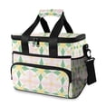 thumbnail image 1 of FORMRS Insulated Cooler Bag 24 Cans Capacity Soft Leakproof Lunch Box with Side Pockets, Retro Yellow Stars, 1 of 7