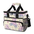 thumbnail image 1 of FORMRS Insulated Cooler Bag 24 Cans Capacity Soft Leakproof Lunch Box with Side Pockets, Roller Disco, 1 of 7
