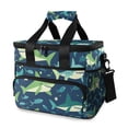 thumbnail image 1 of FORMRS Insulated Cooler Bag 24 Cans Capacity Soft Leakproof Lunch Box with Side Pockets, Sharks Pattern, 1 of 7