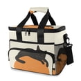 thumbnail image 1 of FORMRS Insulated Cooler Bag 24 Cans Capacity Soft Leakproof Lunch Box with Side Pockets, Sleeping Black Cat, 1 of 7