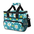 thumbnail image 1 of FORMRS Insulated Cooler Bag 24 Cans Capacity Soft Leakproof Lunch Box with Side Pockets, Small Daisy, 1 of 7
