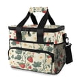 thumbnail image 1 of FORMRS Insulated Cooler Bag 24 Cans Capacity Soft Leakproof Lunch Box with Side Pockets, Small Strawberry Pattern, 1 of 7