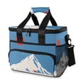 thumbnail image 1 of FORMRS Insulated Cooler Bag 24 Cans Capacity Soft Leakproof Lunch Box with Side Pockets, Snow Mountain, 1 of 7