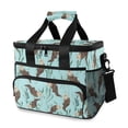 thumbnail image 1 of FORMRS Insulated Cooler Bag 24 Cans Capacity Soft Leakproof Lunch Box with Side Pockets, Swimming Otters Pattern, 1 of 7