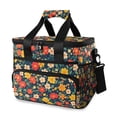 thumbnail image 1 of FORMRS Insulated Cooler Bag 24 Cans Capacity Soft Leakproof Lunch Box with Side Pockets, Vibrant Flowers, 1 of 7