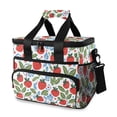 thumbnail image 1 of FORMRS Insulated Cooler Bag 24 Cans Capacity Soft Leakproof Lunch Box with Side Pockets, Vibrant Strawberries, 1 of 7