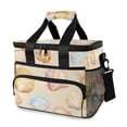 thumbnail image 1 of FORMRS Insulated Cooler Bag 24 Cans Capacity Soft Leakproof Lunch Box with Side Pockets, Watercolor Seashell, 1 of 7