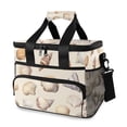 thumbnail image 1 of FORMRS Insulated Cooler Bag 24 Cans Capacity Soft Leakproof Lunch Box with Side Pockets, Watercolor Seashells, 1 of 7