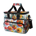 thumbnail image 1 of FORMRS Insulated Cooler Bag 24 Cans Capacity Soft Leakproof Lunch Box with Side Pockets, Watercolor Tomatoes, 1 of 7