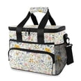 thumbnail image 1 of FORMRS Insulated Cooler Bag 24 Cans Capacity Soft Leakproof Lunch Box with Side Pockets, Watercolor Wildflowers, 1 of 7