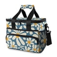 thumbnail image 1 of FORMRS Insulated Cooler Bag 24 Cans Capacity Soft Leakproof Lunch Box with Side Pockets, Whimsy Daisy Pattern, 1 of 7