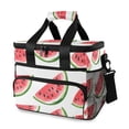 thumbnail image 1 of FORMRS Insulated Cooler Bag 24 Cans Capacity Soft Leakproof Lunch Box with Side Pockets, White Watermelon, 1 of 7