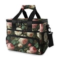 thumbnail image 1 of FORMRS Insulated Cooler Bag 24 Cans Capacity Soft Leakproof Lunch Box with Side Pockets, White and Pink Roses, 1 of 7