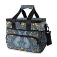 thumbnail image 1 of FORMRS Insulated Cooler Bag 24 Cans Capacity Soft Leakproof Lunch Box with Side Pockets, Yellow Forest Pattern, 1 of 7