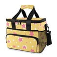 thumbnail image 1 of FORMRS Insulated Cooler Bag 24 Cans Capacity Soft Leakproof Lunch Box with Side Pockets, Yellow Stars, 1 of 7
