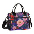 thumbnail image 1 of FORMRS Insulated Lunch Bag for Work School Unisex Large Capacity Cooler with Shoulder Strap, Beautiful Floral Pattern, 1 of 6