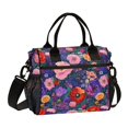 thumbnail image 1 of FORMRS Insulated Lunch Bag for Work School Unisex Large Capacity Cooler with Shoulder Strap, Beautiful Floral Pattern, 1 of 6