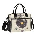 thumbnail image 1 of FORMRS Insulated Lunch Bag Unisex Large Capacity with Shoulder Strap, Beige Astronaut Planet, 1 of 6