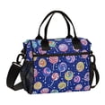 thumbnail image 1 of FORMRS Insulated Lunch Bag for Work School Unisex Large Capacity Cooler with Shoulder Strap, Blue Colorful Candies, 1 of 6