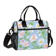 thumbnail image 1 of FORMRS Insulated Lunch Bag Unisex Large Capacity with Shoulder Strap, Blue Floral, 1 of 6