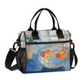 thumbnail image 1 of FORMRS Insulated Lunch Bag for Work School Unisex Large Capacity Cooler with Shoulder Strap, Blue Goldfish, 1 of 6