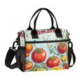 thumbnail image 1 of FORMRS Insulated Lunch Bag Unisex Large Capacity with Shoulder Strap, Blue Tomatoes, 1 of 6