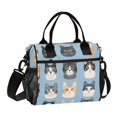 thumbnail image 1 of FORMRS Insulated Lunch Bag for Work School Unisex Large Capacity Cooler with Shoulder Strap, Cartoon Cute Cat, 1 of 6