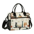 thumbnail image 1 of FORMRS Insulated Lunch Bag Unisex Large Capacity with Shoulder Strap, Cats Reading Pattern, 1 of 6