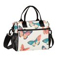 thumbnail image 1 of FORMRS Insulated Lunch Bag for Work School Unisex Large Capacity Cooler with Shoulder Strap, Colorful Butterflies, 1 of 6