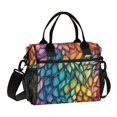 thumbnail image 1 of FORMRS Insulated Lunch Bag for Work School Unisex Large Capacity Cooler with Shoulder Strap, Colorful Dragon Scales Pattern, 1 of 6
