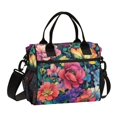 thumbnail image 1 of FORMRS Insulated Lunch Bag for Work School Unisex Large Capacity Cooler with Shoulder Strap, Ethereal Floral Harmony, 1 of 6