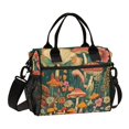 thumbnail image 1 of FORMRS Insulated Lunch Bag for Work School Unisex Large Capacity Cooler with Shoulder Strap, Floral Mushroom, 1 of 6