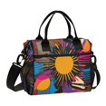 thumbnail image 1 of FORMRS Insulated Lunch Bag for Work School Unisex Large Capacity Cooler with Shoulder Strap, Futuristic Circles, 1 of 6