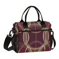 thumbnail image 1 of FORMRS Insulated Lunch Bag Unisex Large Capacity with Shoulder Strap, Gold Abstract Pattern, 1 of 6