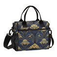 thumbnail image 1 of FORMRS Insulated Lunch Bag for Work School Unisex Large Capacity Cooler with Shoulder Strap, Gold Art Pattern, 1 of 6
