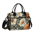 thumbnail image 1 of FORMRS Insulated Lunch Bag Unisex Large Capacity with Shoulder Strap, Gray Floral Pattern, 1 of 6