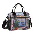 thumbnail image 1 of FORMRS Insulated Lunch Bag Unisex Large Capacity with Shoulder Strap, Green Boat, 1 of 6